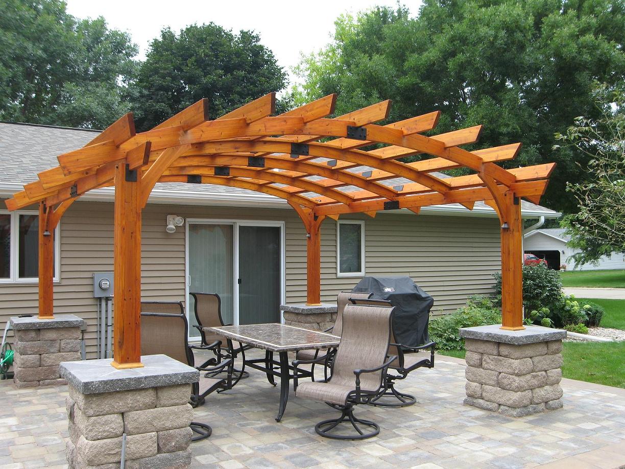 Arched pergola