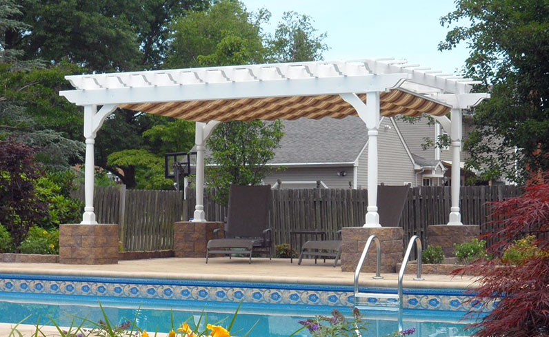 vinyl pergola material