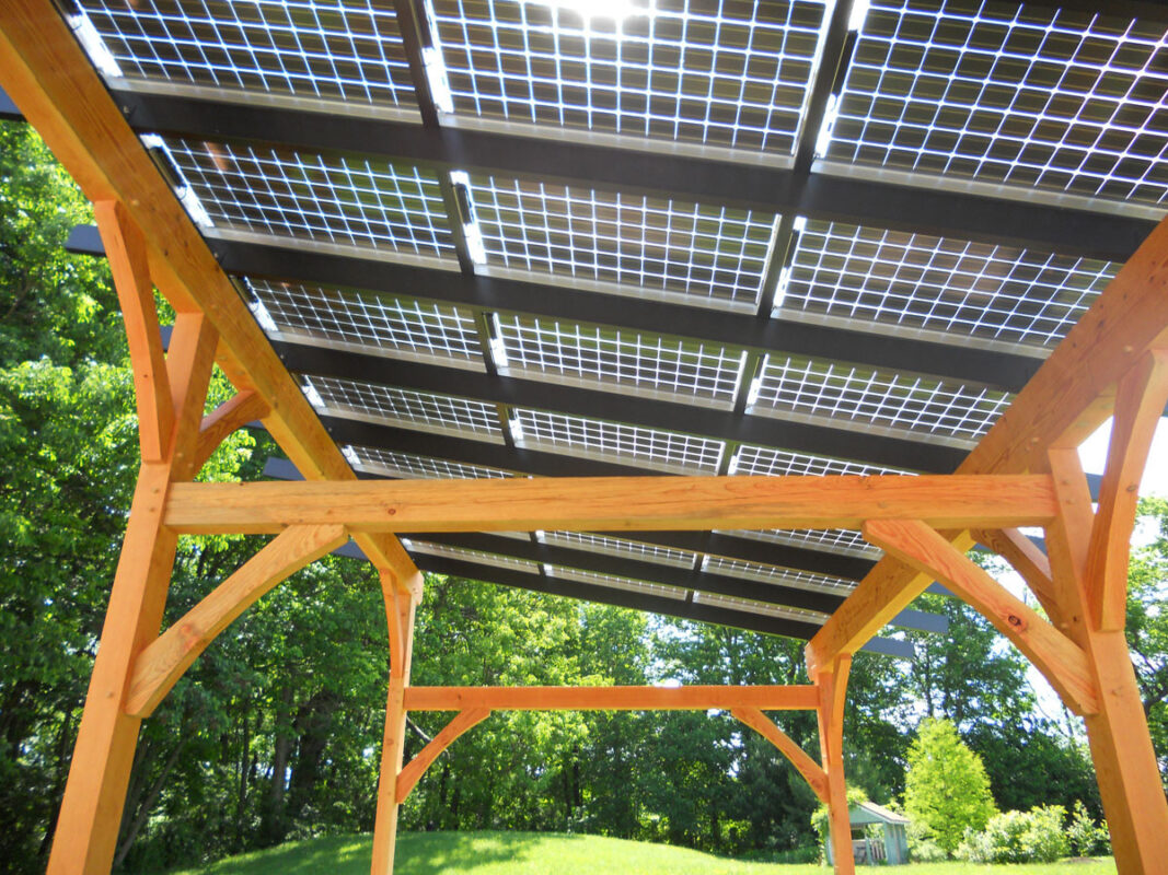 solar pergola roof