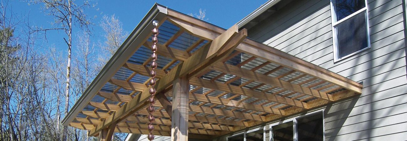 Clear Roof Panels For The Pergola