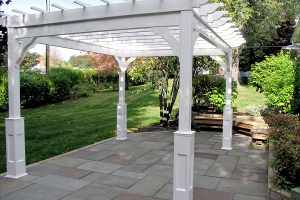 Vinyl pergola