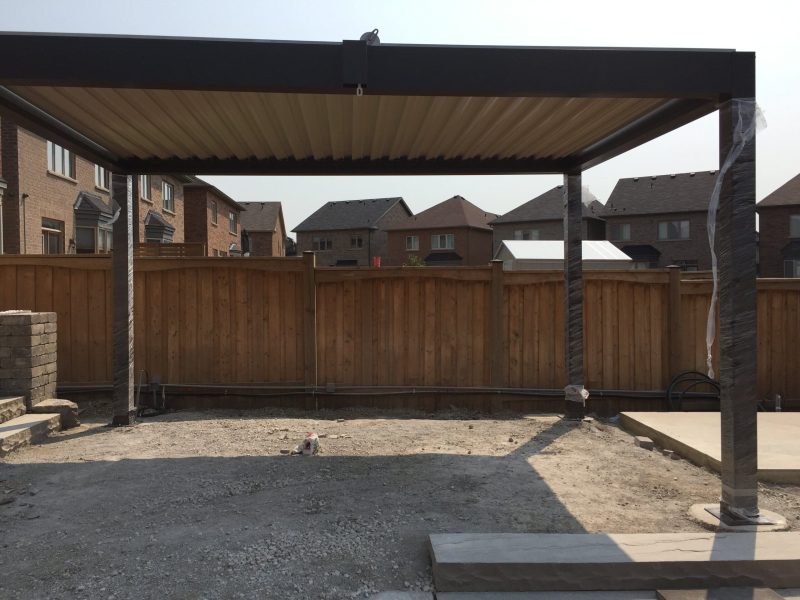 Pergola motorisée en aluminium